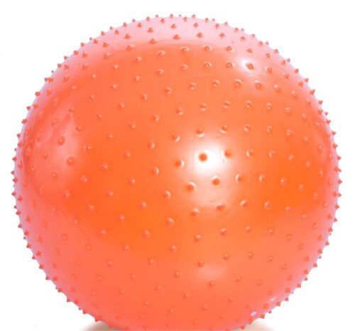 Гимнастический мяч, игольчатый, с ABS с насосом, 75см