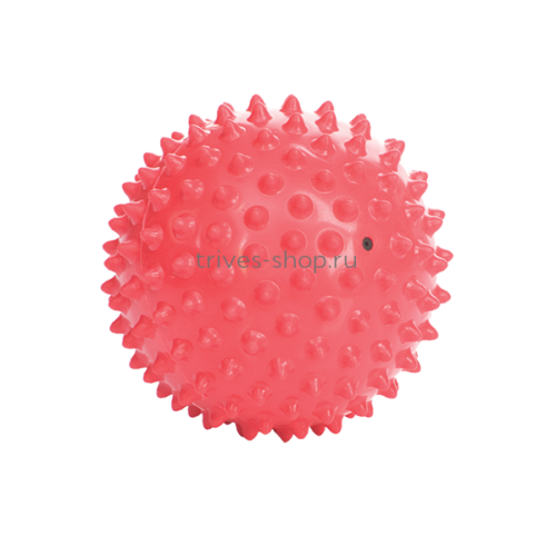 Мяч для занятий лечебной физкультурой (массажный, 15 см., розовый) без насоса М-115, Тривес