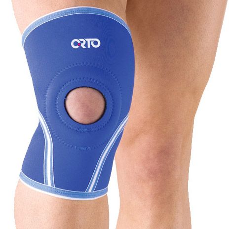 Бандаж на коленный сустав с отверстием и фиксирующей подушкой ORTO NKN 209