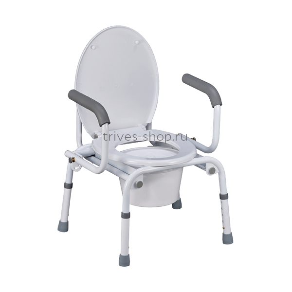 Кресло-туалет NOVA (с опускающимися подлокотниками) TN-408